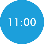 11時00分